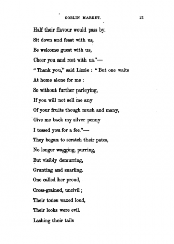 Twenty-first page of first edition printing.