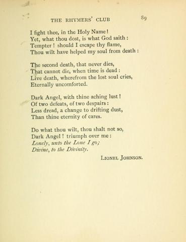 Third page of first edition printing