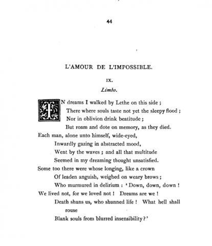 Ninth page of first edition printing.