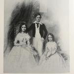 A pastel of the Pepys children (Louisa, Herbert, and Emily). From the pastel by Catherine Esther Gray