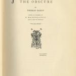 Jude the Obscure, first edition cover page